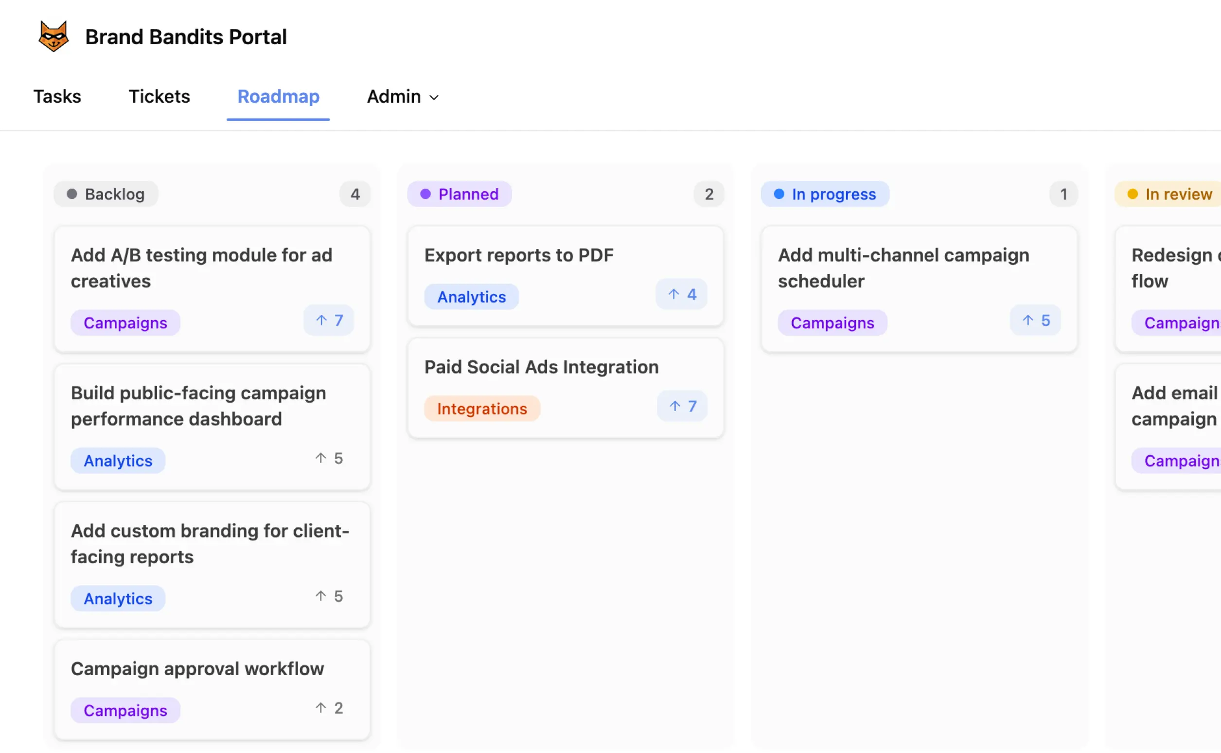 Roadmap & voting